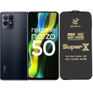 ITC BHARAT Edge to Edge Super X Tempered Glass Screen Protector for Realme Narzo 50 4G