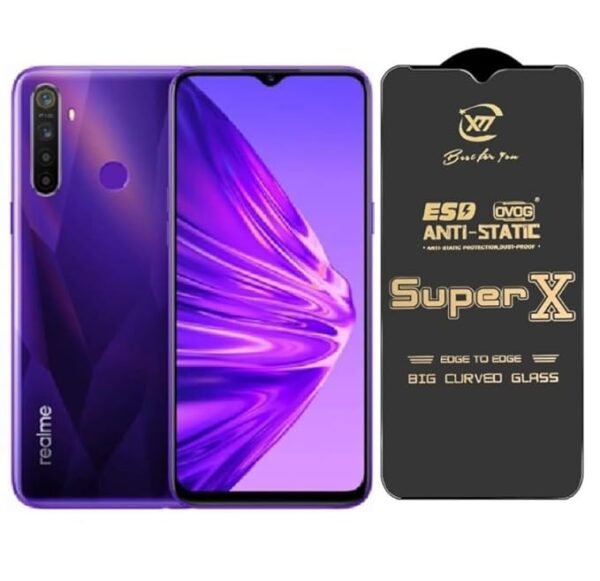 ITC BHARAT Edge to Edge Super X Tempered Glass Screen Protector for Realme 5s