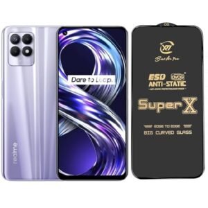 ITC BHARAT Edge to Edge Super X Tempered Glass Screen Protector for Realme 8i
