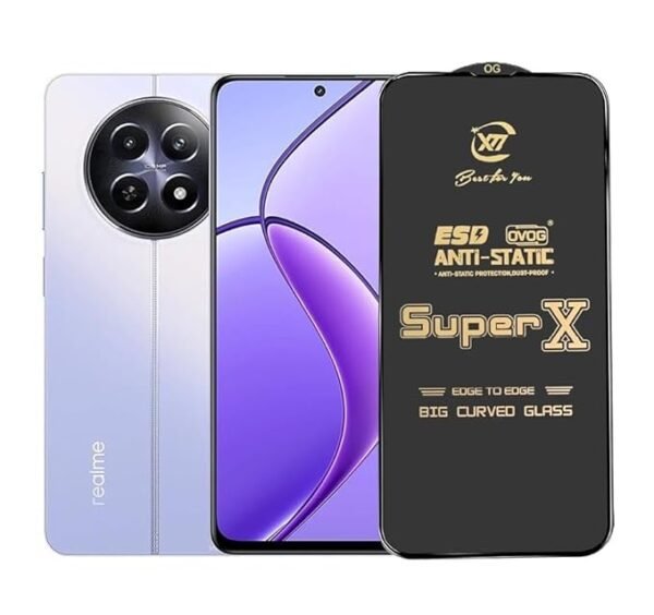 ITC BHARAT Premium Edge to Edge Super X Tempered Glass Screen Protector for Realme 12 5G