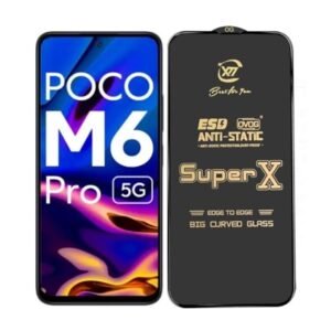 ITC BHARAT Premium Edge to Edge Super X Tempered Glass Screen Protector for Poco M6 Pro 5G