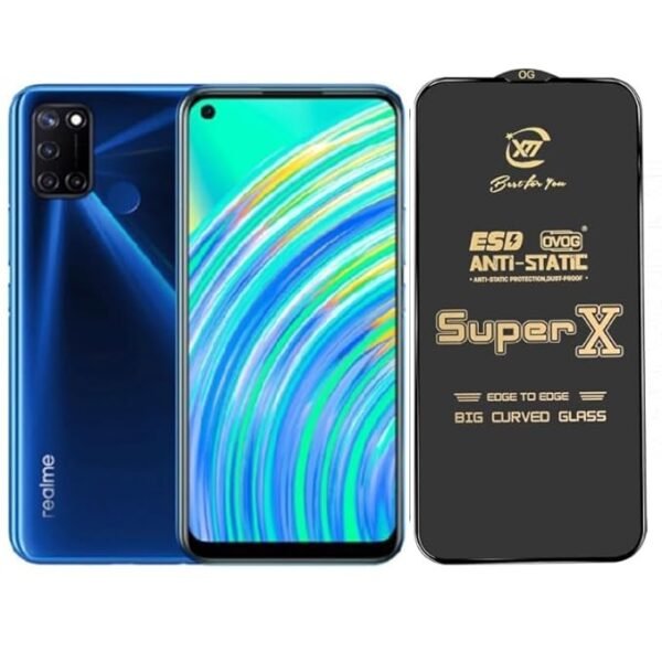 ITC BHARAT Edge to Edge Super X Tempered Glass Screen Protector for Realme C17