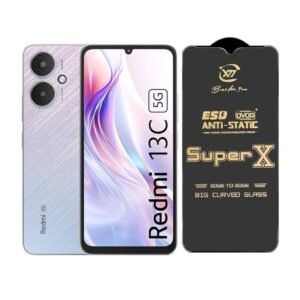ITC BHARAT Premium Edge to Edge Super X Tempered Glass Screen Protector for Redmi 13C 5G/13C 4G