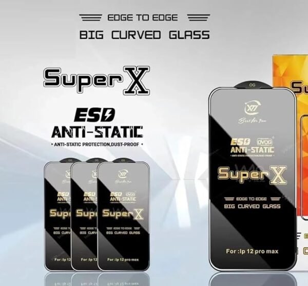 ITC BHARAT Edge to Edge Super X Tempered Glass Screen Protector for iPhone 12/12Pro, Anti-Static, Dust-Proof