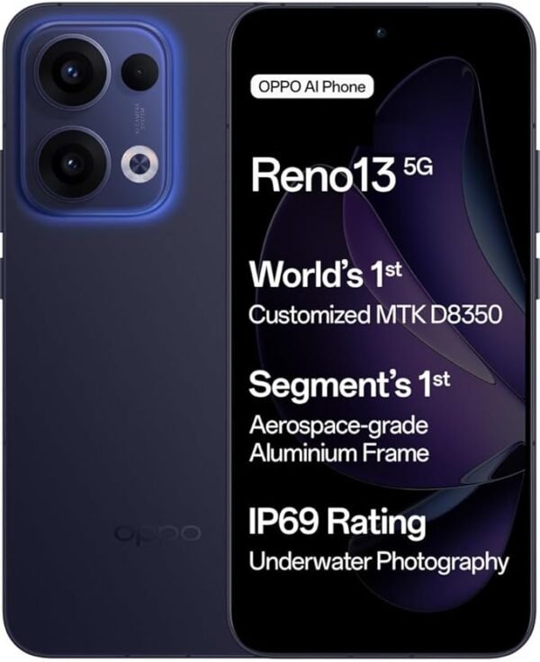 OPPO Reno13 5G - 8GB RAM+ 128/256GB Storage | Mediatek Dimensity 8350 | AMOLED Display | Dual SIM | 5600 mAh Battery