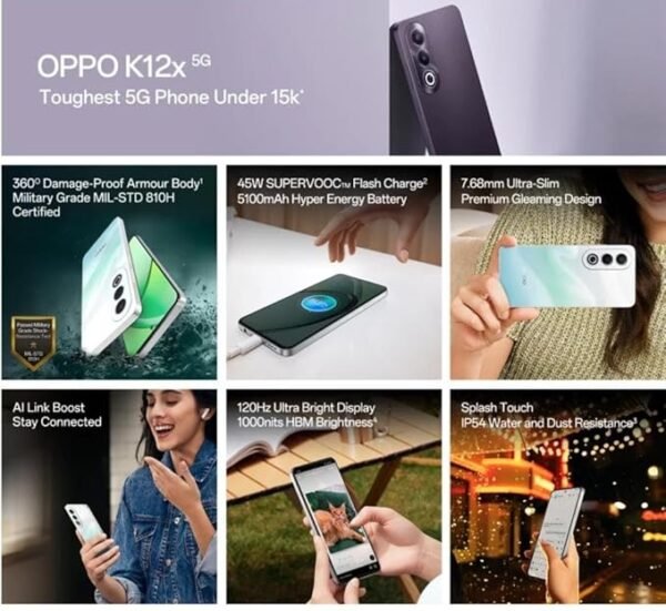 OPPO K12x 5G With 45W SUPERVOOC Charger in-The-Box - Image 11