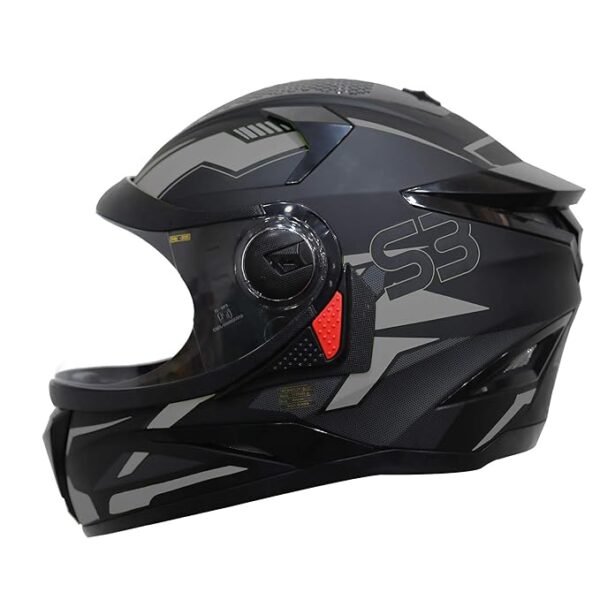Steelbird SBH-17 Terminator ISI Certified Matt Finish Full Face Graphic Helmet - Image 2