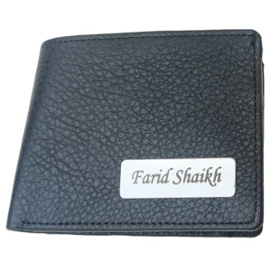 Itc Bharat Customized NDM Leather Wallet For Men With name