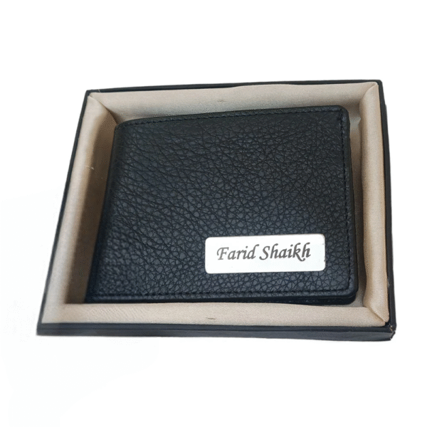Itc Bharat Customized NDM Leather Wallet For Men With name - Image 5