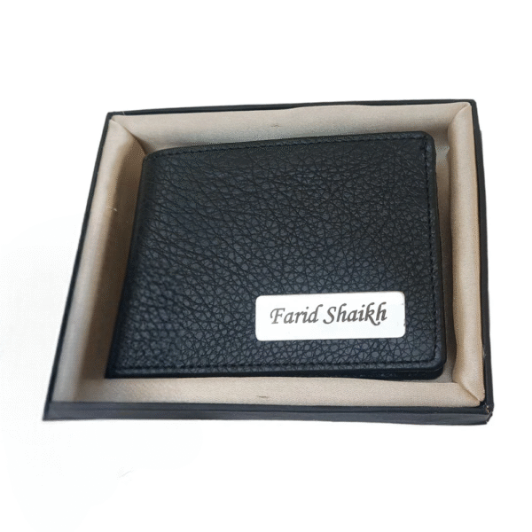 Itc Bharat Customized NDM Leather Wallet For Men With name - Image 4