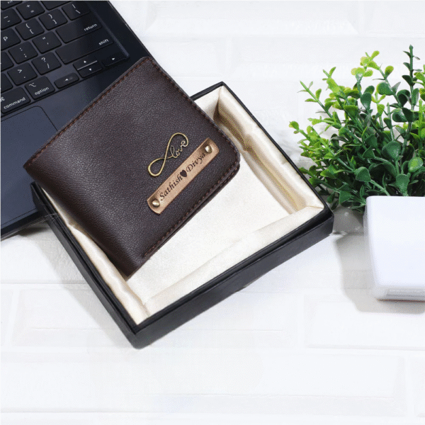Itc Bharat Personalized Men's wallet With Name & Charms - Image 17