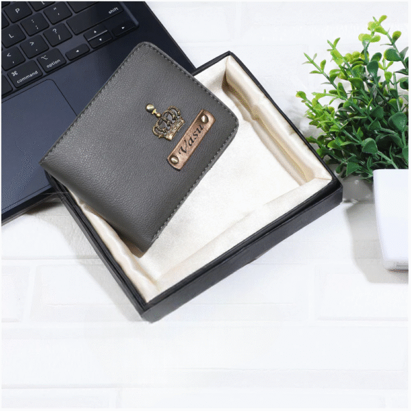 Itc Bharat Personalized Men's wallet With Name & Charms - Image 19