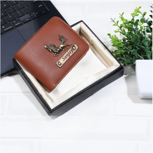 Itc Bharat Personalized Men's wallet With Name & Charms - Image 15