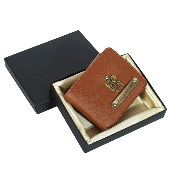 Itc Bharat Personalized Men's wallet With Name & Charms - Image 7