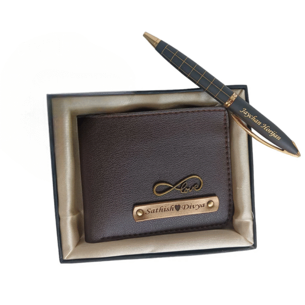Itc Bharat Leather Name Wallet & Pen - Image 4