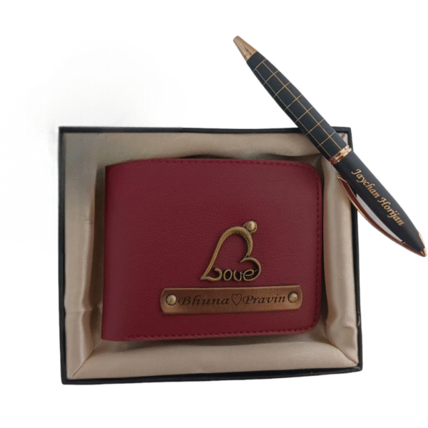 Itc Bharat Leather Name Wallet & Pen - Image 5