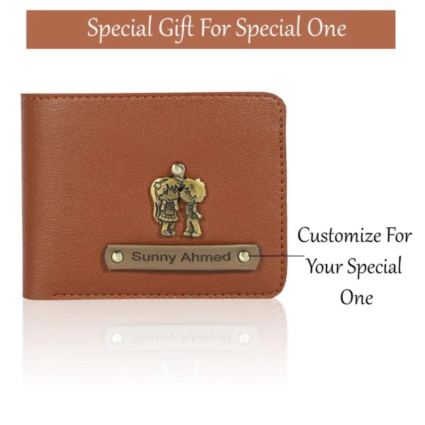 Itc Bharat Personalized Men's wallet With Name & Charms - Image 5