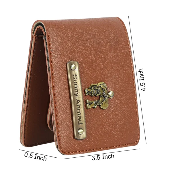 Itc Bharat Personalized Men's wallet With Name & Charms - Image 4